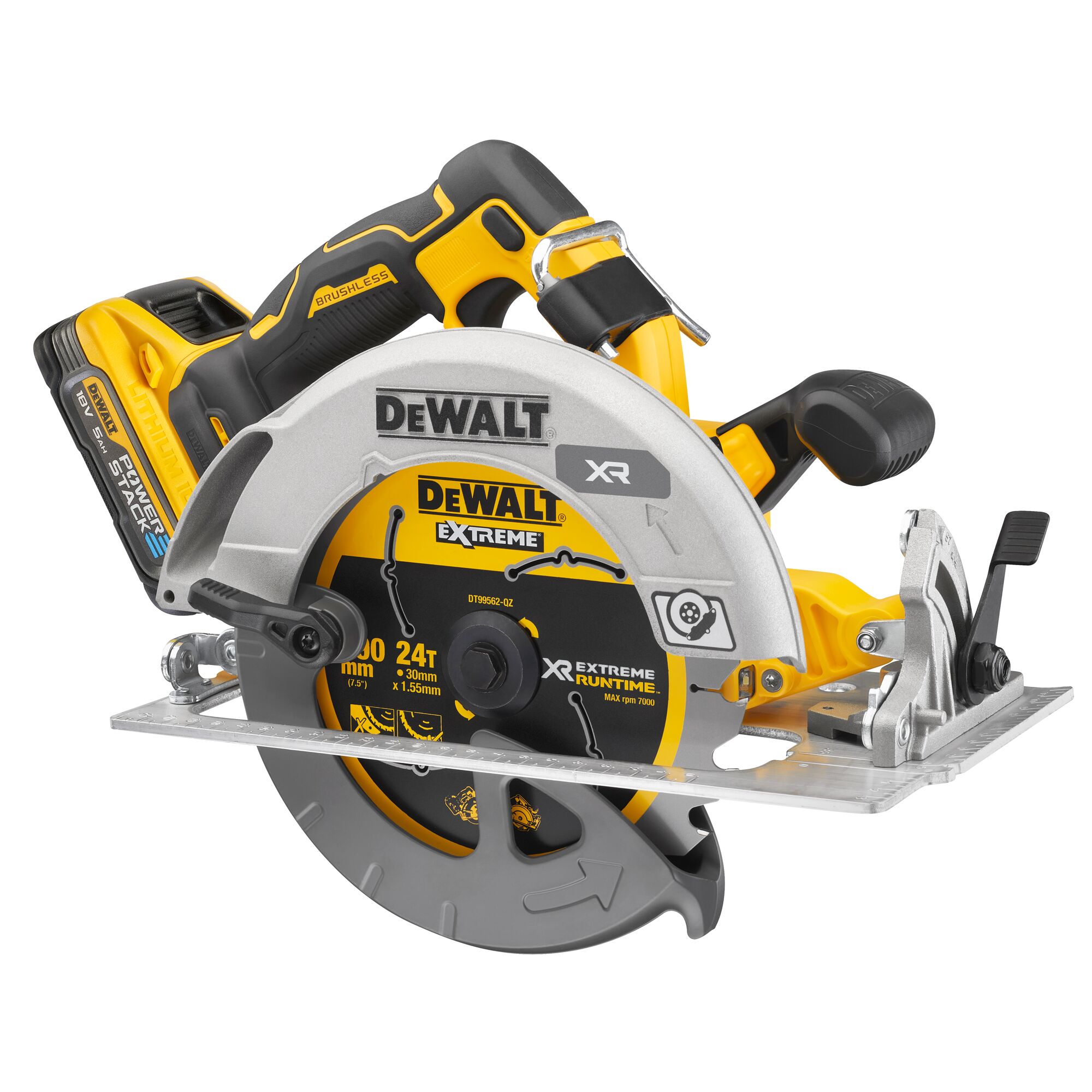 DeWalt DCS573NT-XJ 18V XR FlexVolt Advantage Brushless 190mm Circular Saw (Body Only, TSTAK)