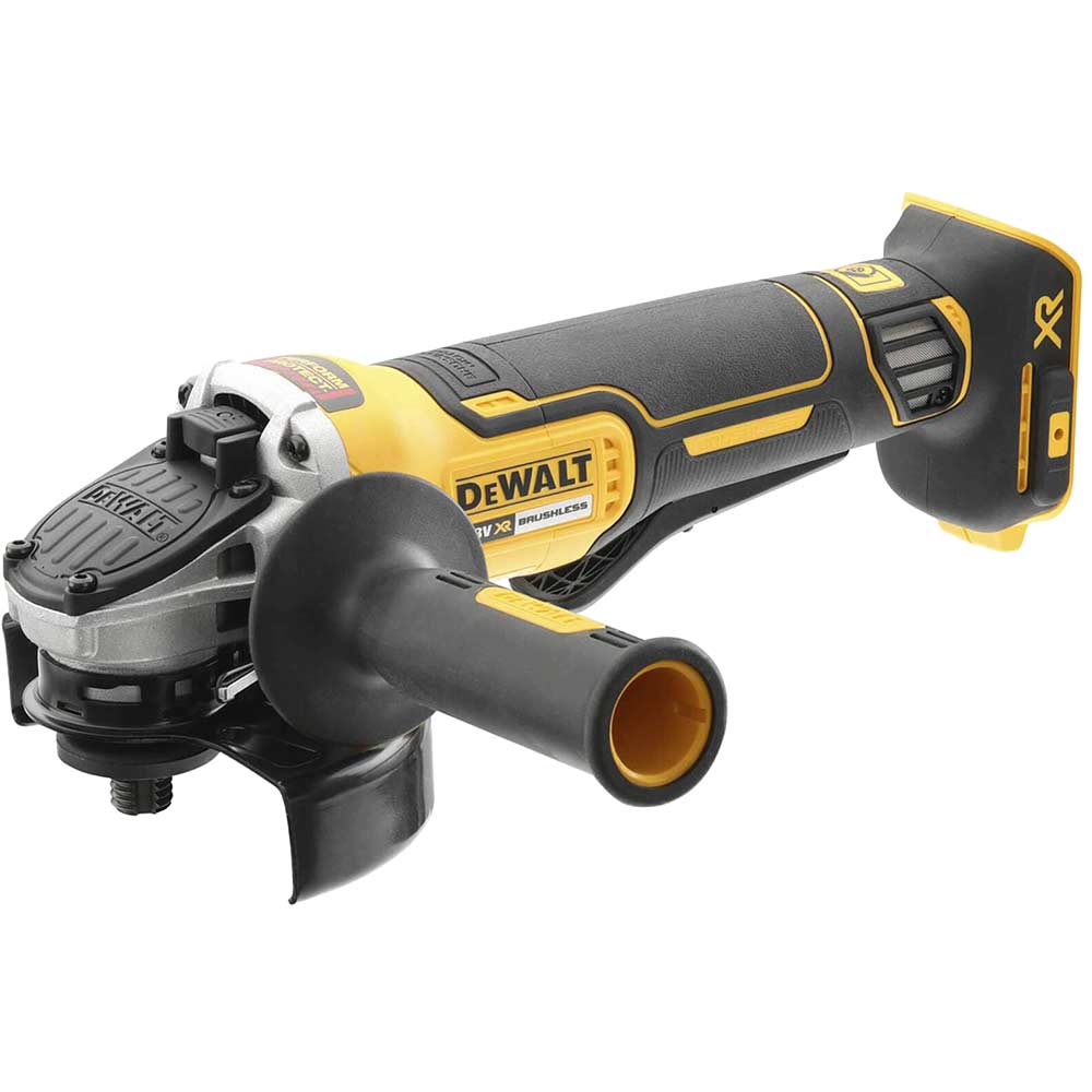 DeWalt DCG406N 18V XR Brushless 125mm Paddle Switch Angle Grinder (Body Only)