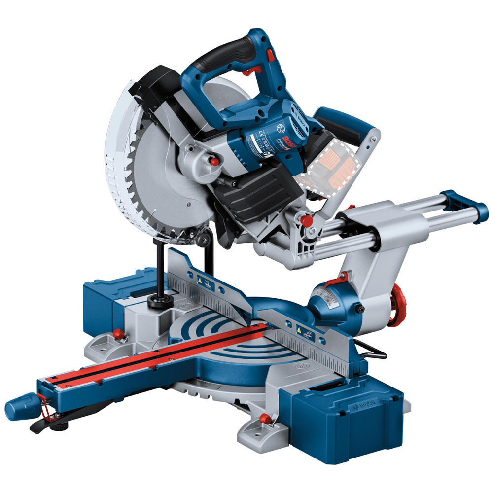 Bosch GCM 18V-254 D 18V BiTURBO 254mm Dual-Bevel Sliding Mitre Saw (Body Only)