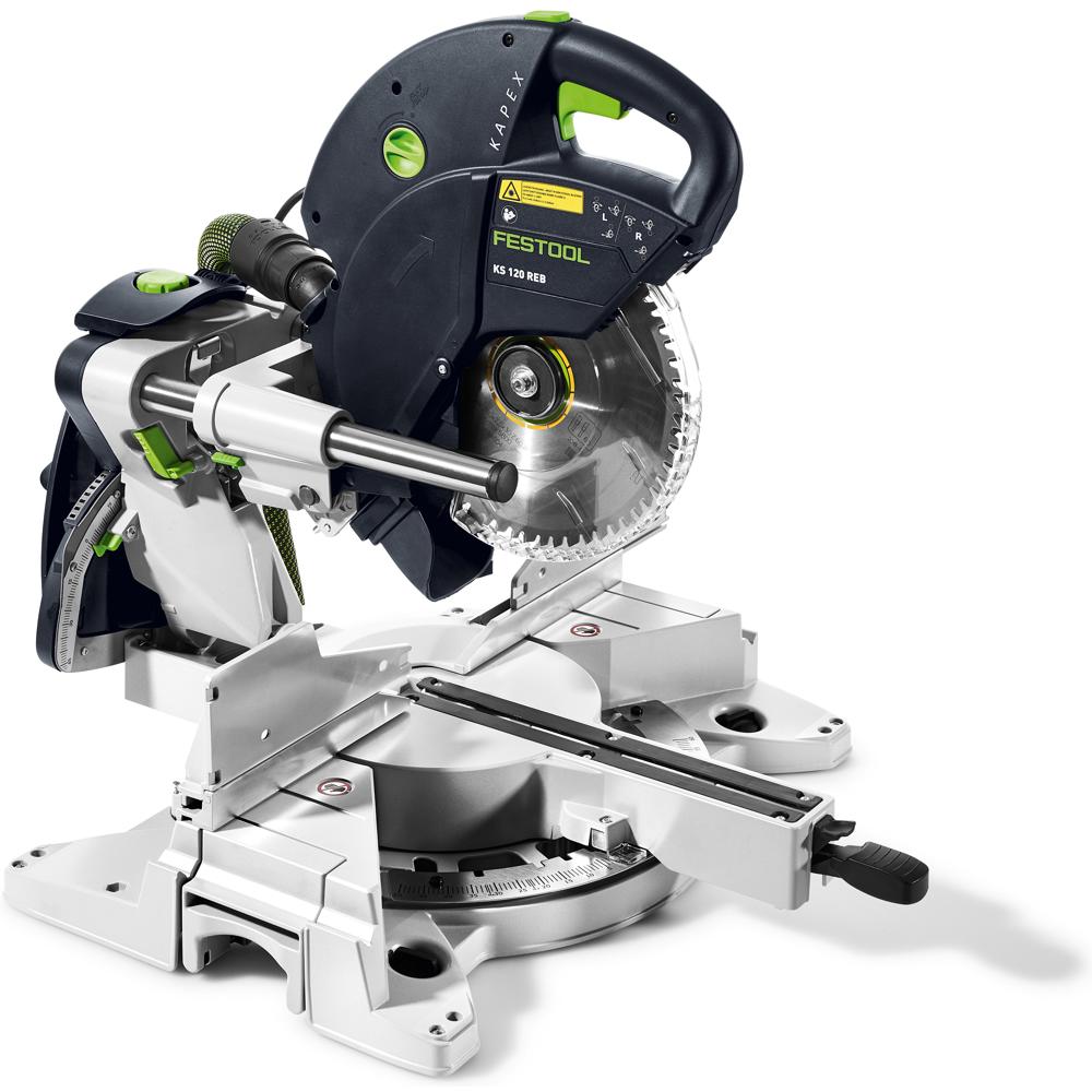 Festool KAPEX KS 120 REB 110V 1600W 260mm Dual-Bevel Sliding Compound Mitre Saw