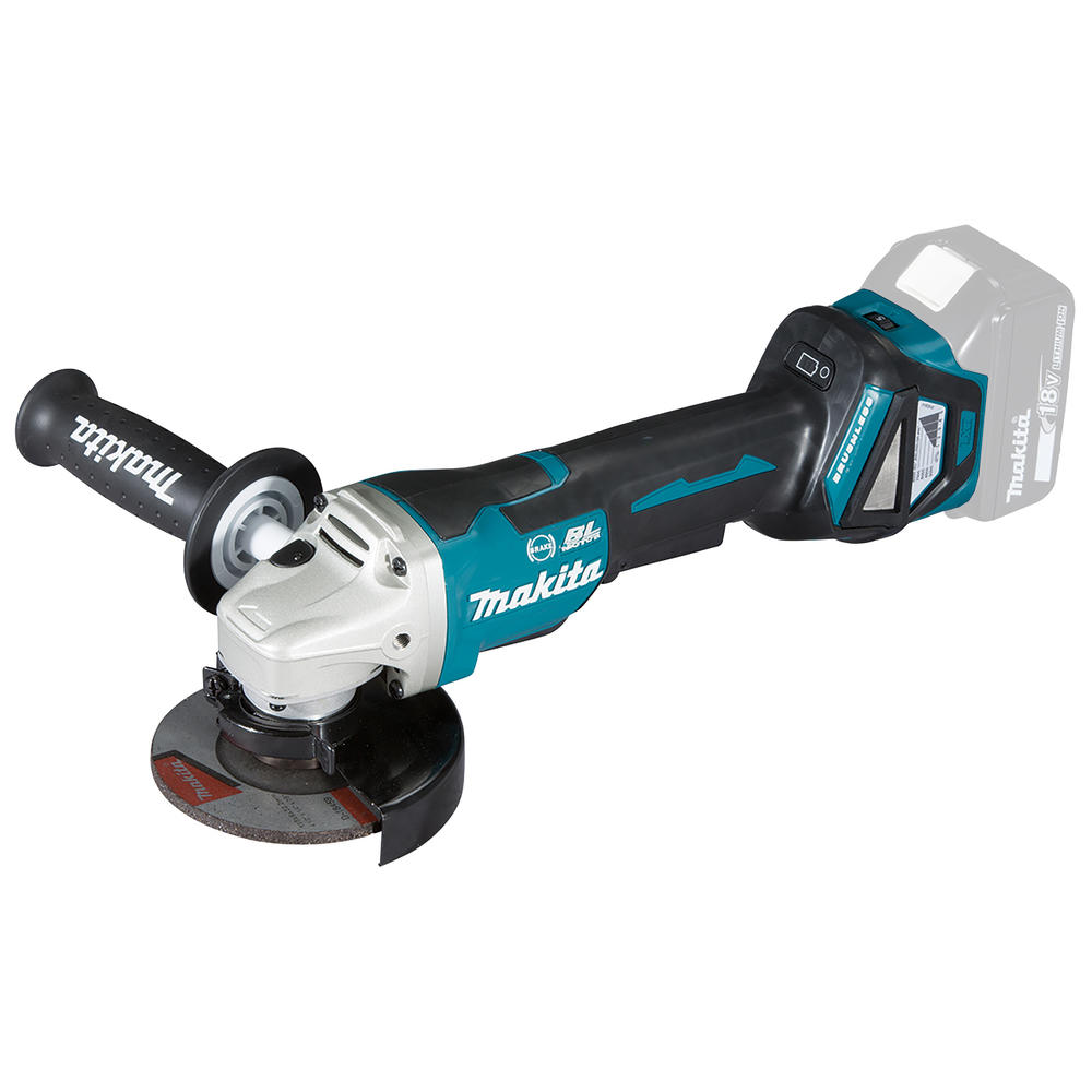 Makita DGA467Z 18V LXT Brushless 115mm Paddle Switch Angle Grinder (Body Only)