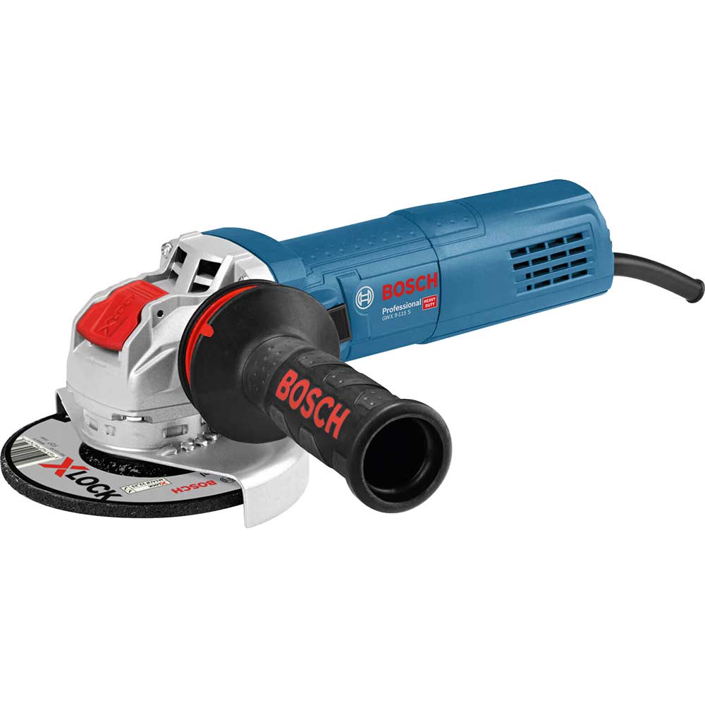 Bosch GWX 9-115 S Professional 240V 900W 115mm X-LOCK Slide Switch Angle Grinder
