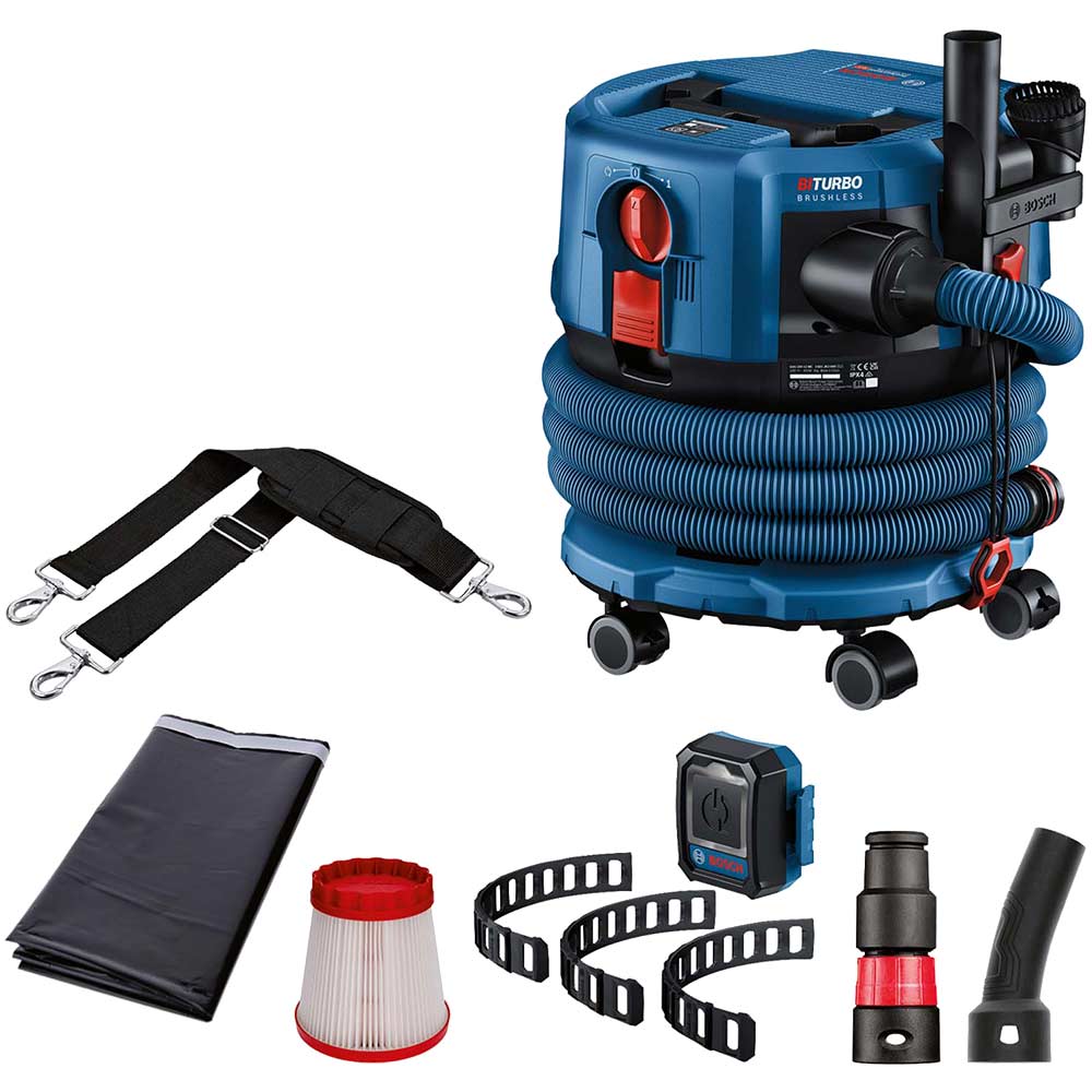 Bosch GAS 18V-12 MC Professional 18V Brushless M Class Wet & Dry Dust Extractor (Body Only)
