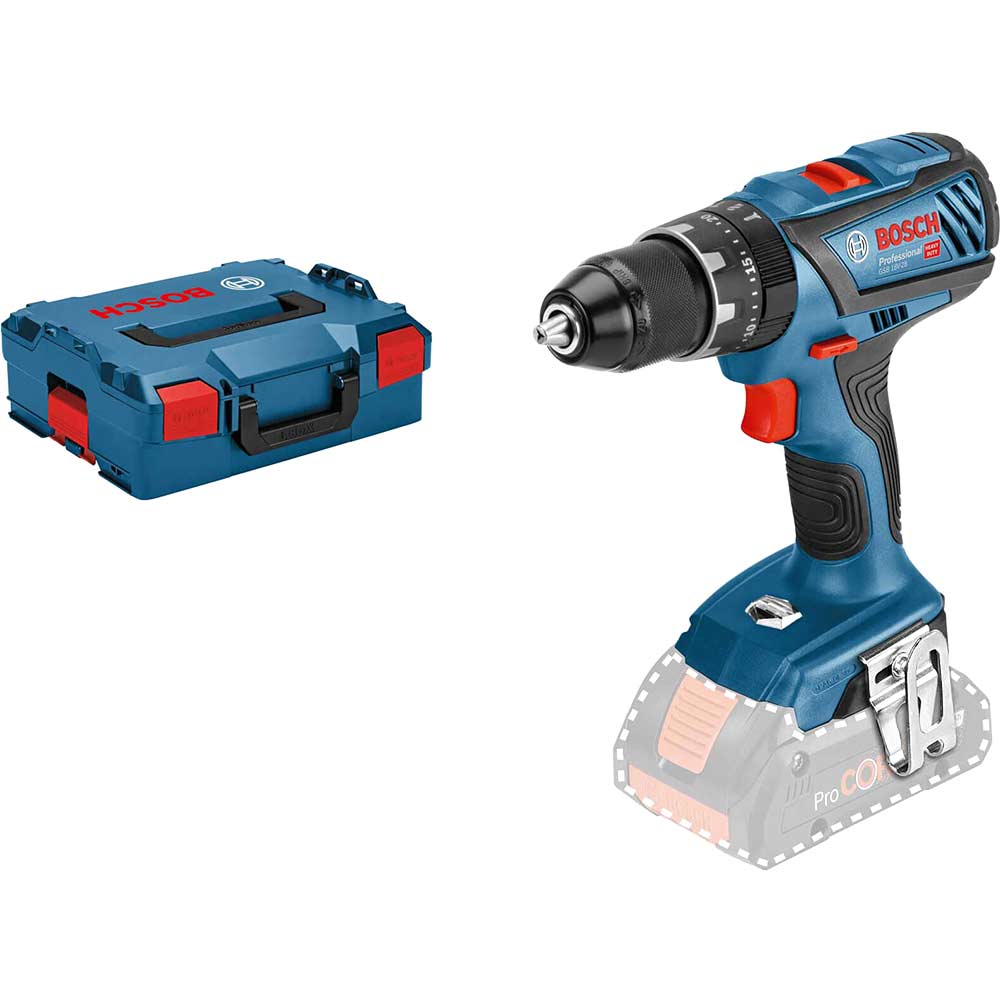Bosch GSB 18V-28 Professional Combi Drill (Body Only, L-BOXX)