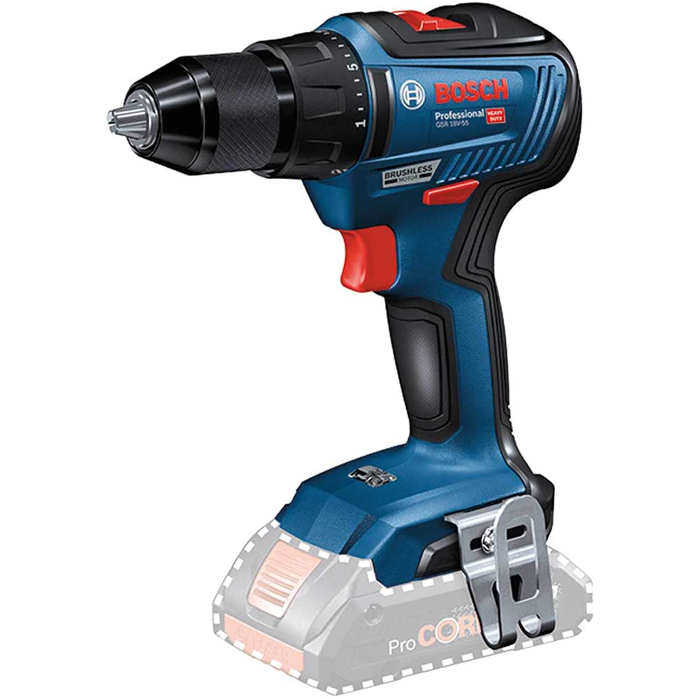 Bosch GSR 18V-55 Professional Brushless Drill Driver (Body Only)