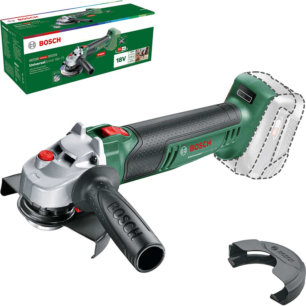 Bosch Green UniversalGrind 18V-75 125mm Angle Grinder (Body Only)
