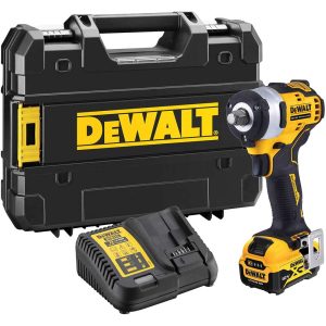 DeWalt DCF901P1-GB 12V XR Brushless 1/2″ Hog Ring Compact Impact Wrench (1x 5.0Ah Kit)