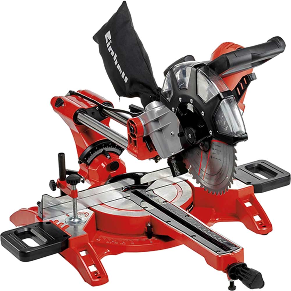 Einhell TC-SM 2534/1 Dual 240V 2100W 250mm Dual-Bevel Sliding Compound Mitre Saw with Laser
