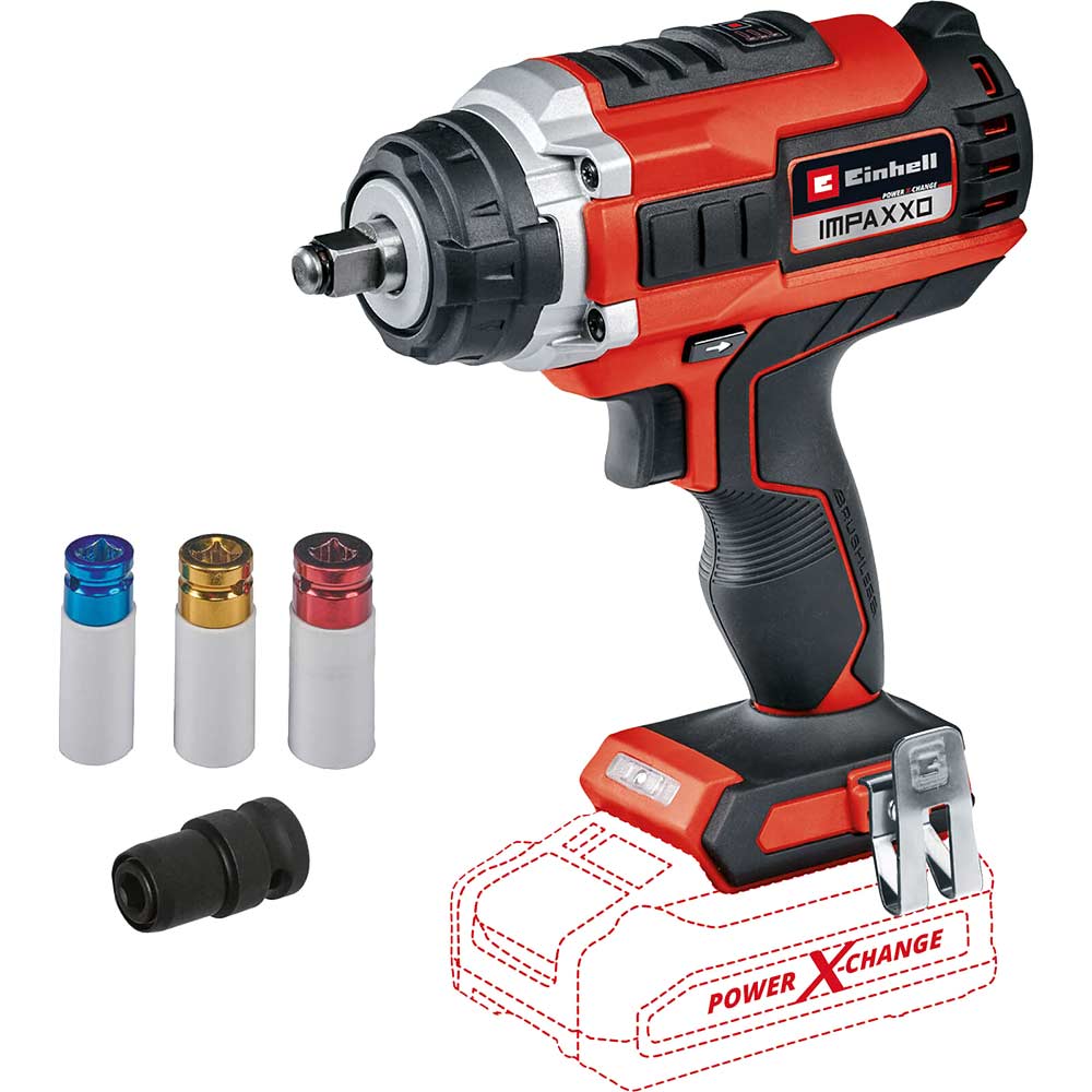 Einhell Professional IMPAXXO 18/450 Brushless 1/2″ Square Impact Wrench (Body Only)