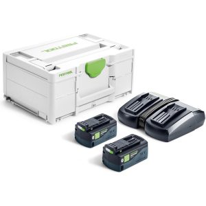 SYS 18V 2xHP5,0/TCL6DUO (2x BP 18 Li 5,0 HP-ASI + TCL 6 DUO, Systainer SYS3 M 187)