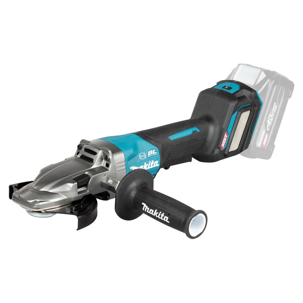 Makita GA056GZ01 40V max XGT Brushless 125mm Flat Head Paddle Switch Angle Grinder (Body Only, MakPac)