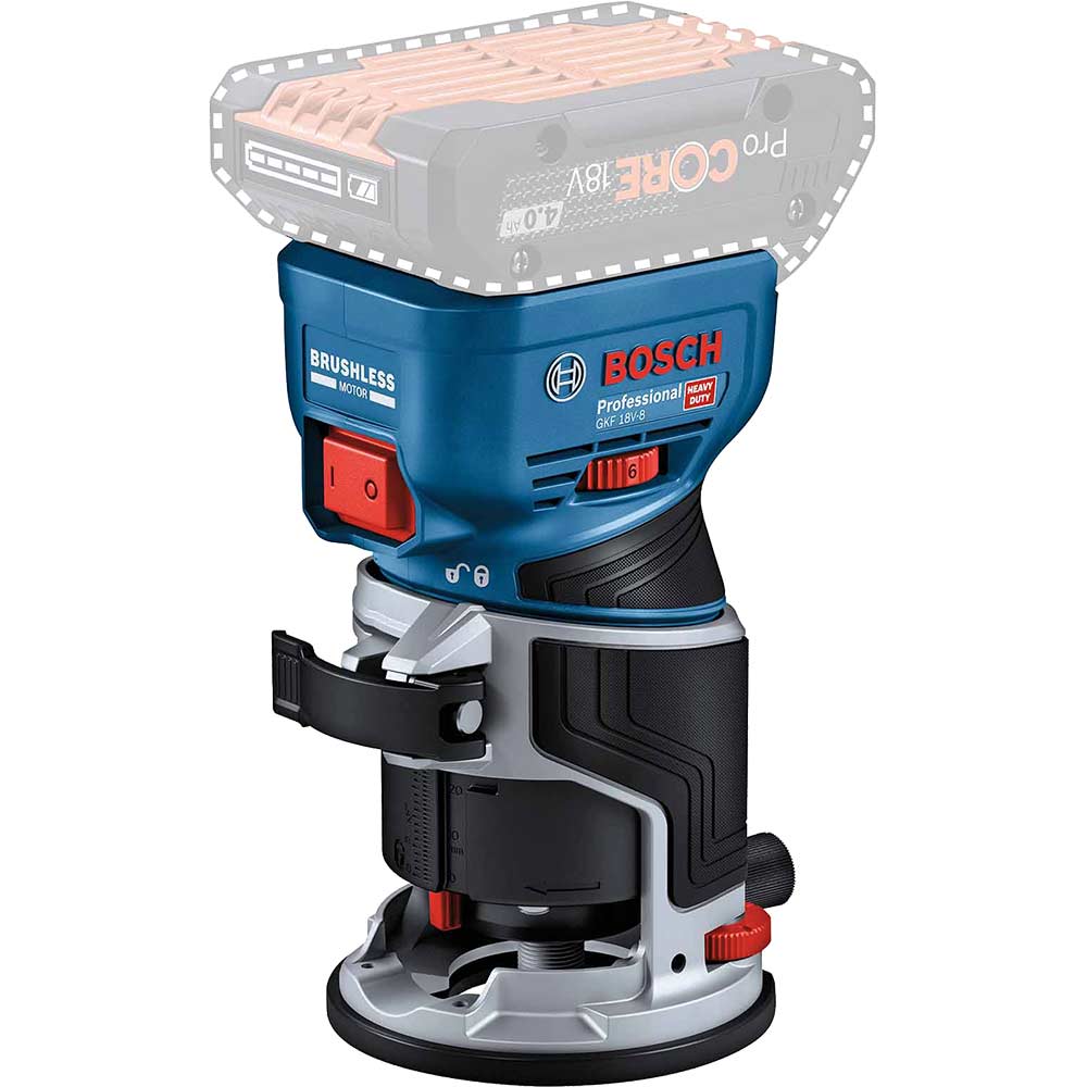 Bosch GKF 18V-8 Professional Brushless Trim Router (Body Only)