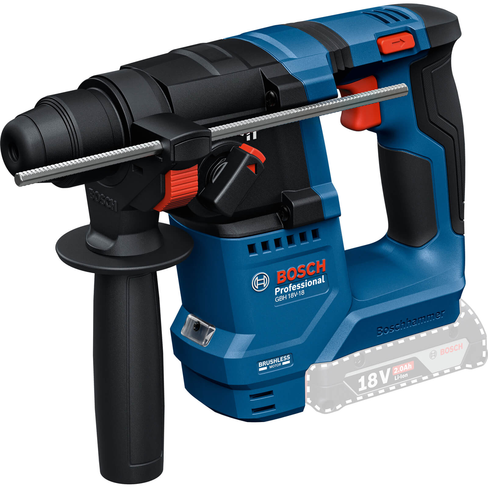 Bosch GBH 18V-18 Professional Brushless SDS+ Rotary Hammer (Body Only)
