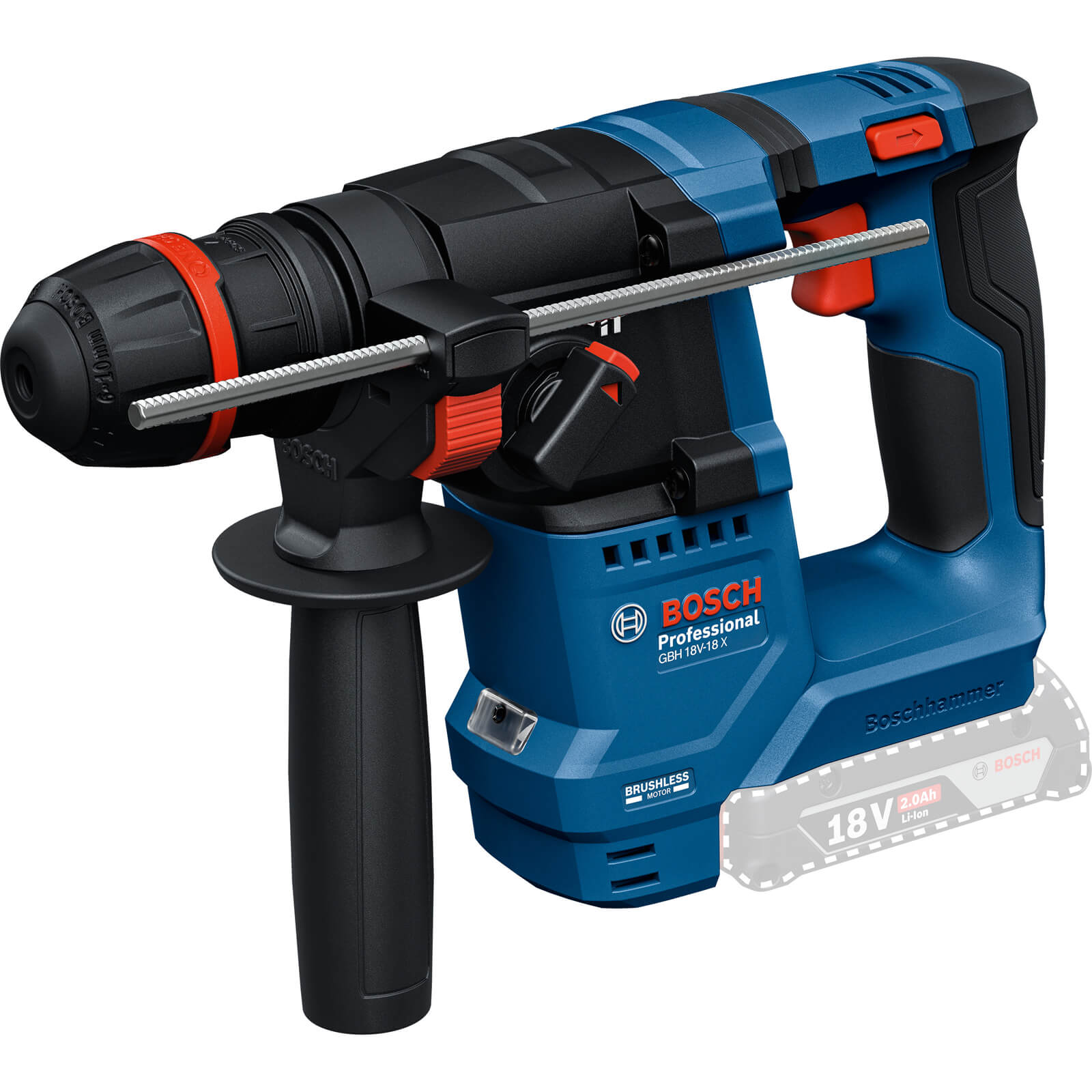 Bosch GBH 18V-18 X Professional Brushless ONECHUCK SDS+ Rotary Hammer (Body Only)