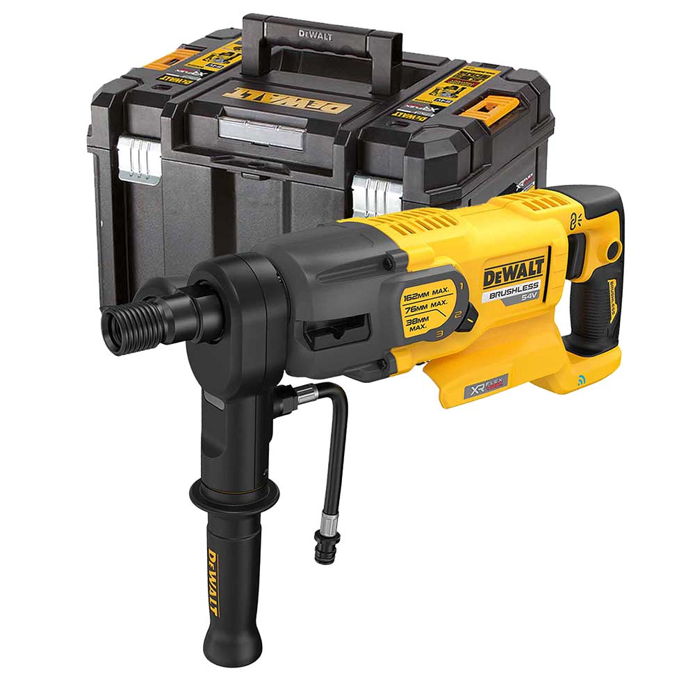 DeWalt DCD150NK-XJ 54V XR FlexVolt Brushless Wet & Dry Diamond Core Drill (Body Only, Kitbox)