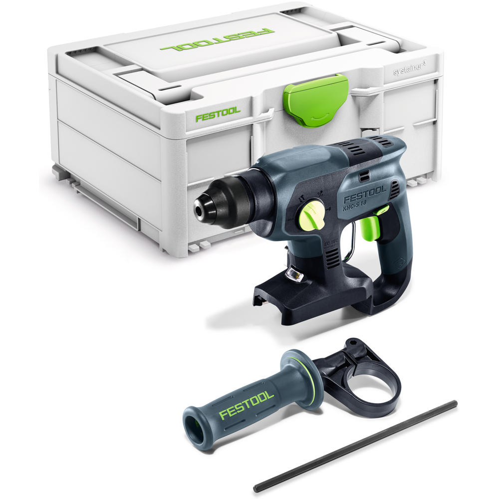 Festool KHC-S 18 18V Brushless SDS+ Rotary Hammer (Body Only, T-LOC Systainer)