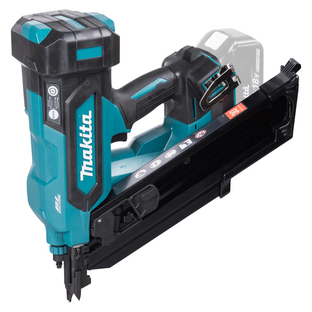 Makita DBN900ZK 18V LXT Brushless Clipped Head First Fix Framing Nailer (Body Only, Carry Case)